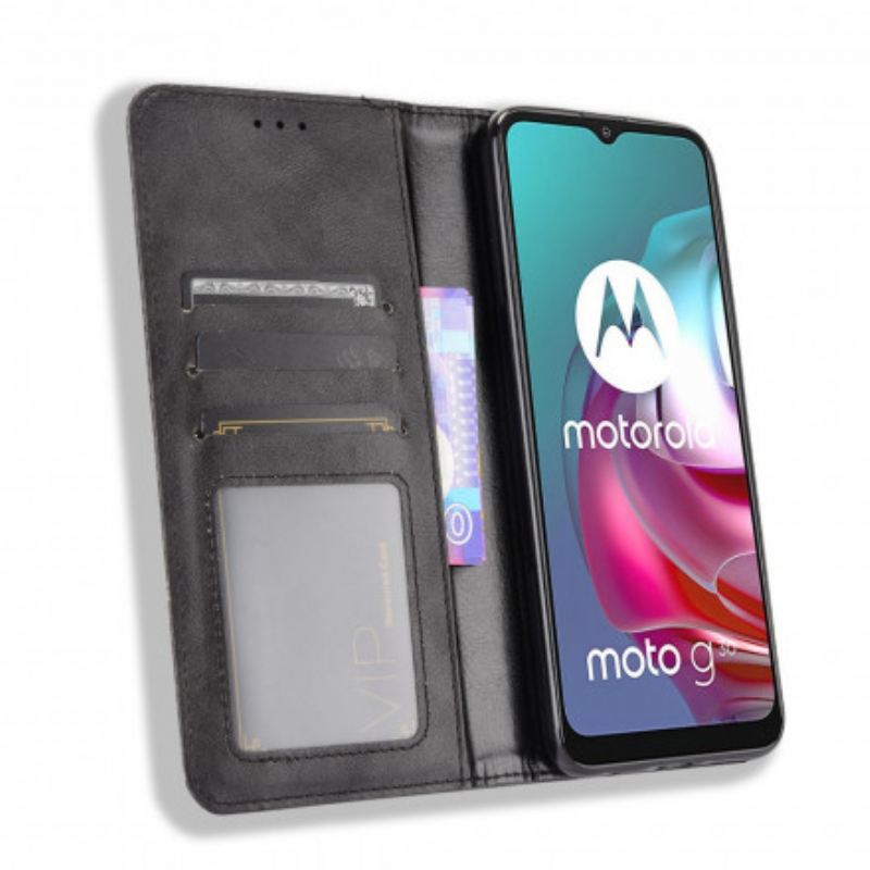 Flip Futrola Moto G30 / G10 Kožna Futrola Efekt Stilizirane Vintage Kože