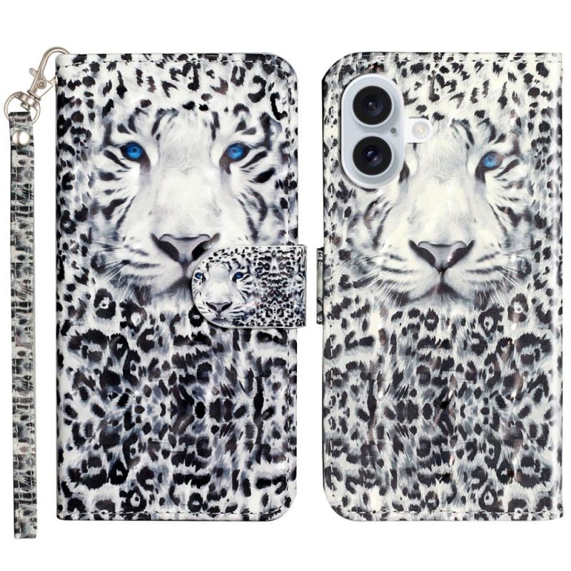 Kožna Futrola Za iPhone 16 Leopard Remen