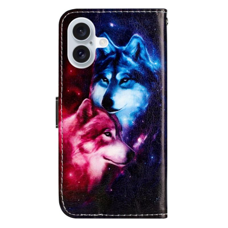 Kožna Futrola Za iPhone 16 Par Thong Wolves