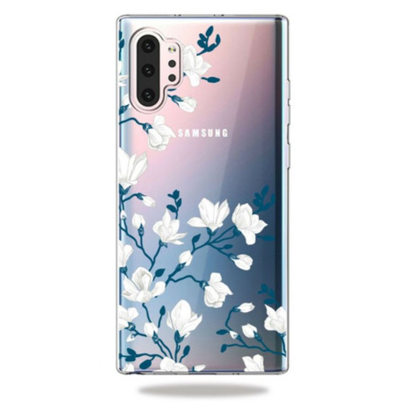 Maskica Samsung Galaxy Note 10 Plus Bijelo Cvijeće