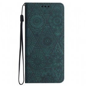 Flip Futrola Za Samsung Galaxy A55 5g Patchwork S Remenom