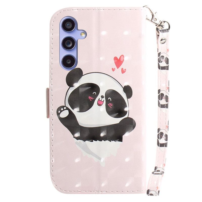 Kožna Futrola Samsung Galaxy A55 5g Panda Love S Remenom