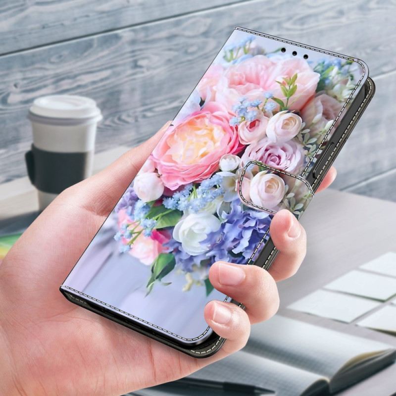 Kožna Futrola Samsung Galaxy A55 5g Šareno Cvijeće