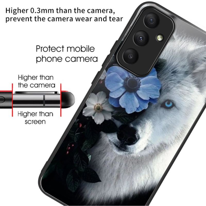 Maskica Samsung Galaxy A55 5g Kaljeno Staklo Wolf Floral