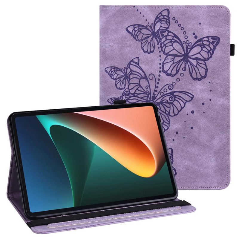 Flip Futrola Xiaomi Pad 5 Multifunkcionalni Uzorak Leptira