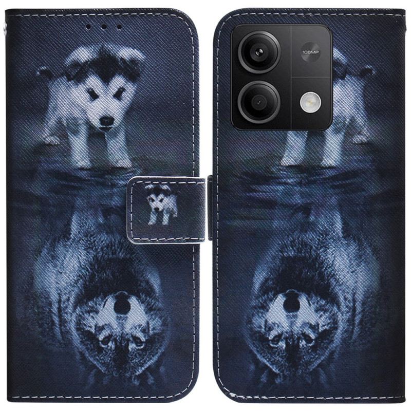 Kožna Futrola Xiaomi Redmi Note 13 5g Puppy Dream