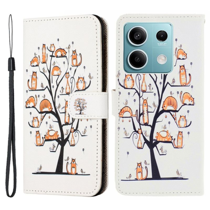 Kožna Futrola Za Xiaomi Redmi Note 13 5g Cats In The Lanyard Tree