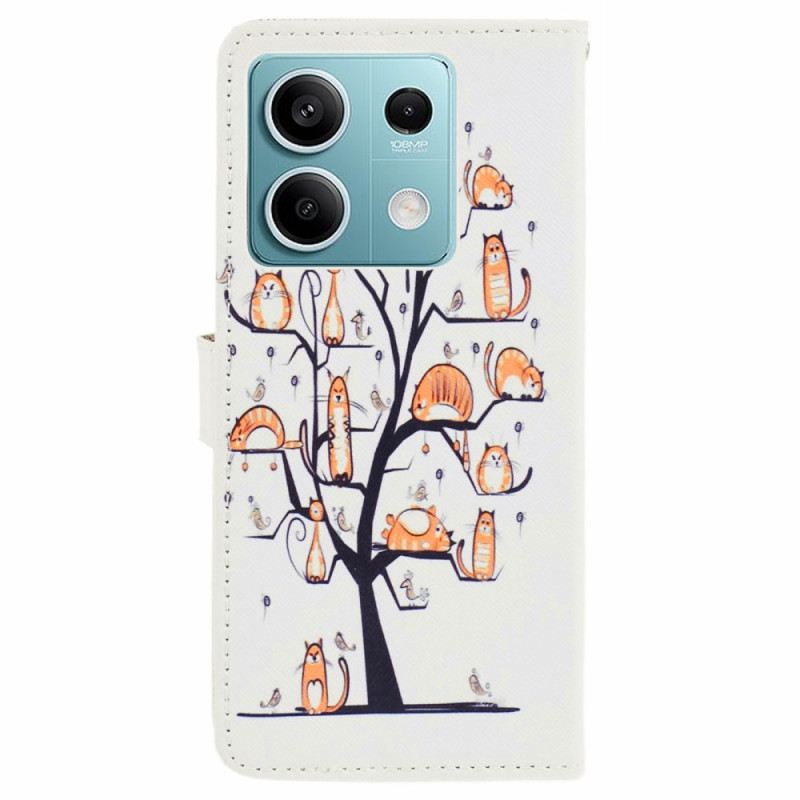 Kožna Futrola Za Xiaomi Redmi Note 13 5g Cats In The Lanyard Tree