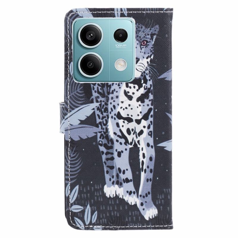 Kožna Futrola Za Xiaomi Redmi Note 13 5g Leopard S Remenom