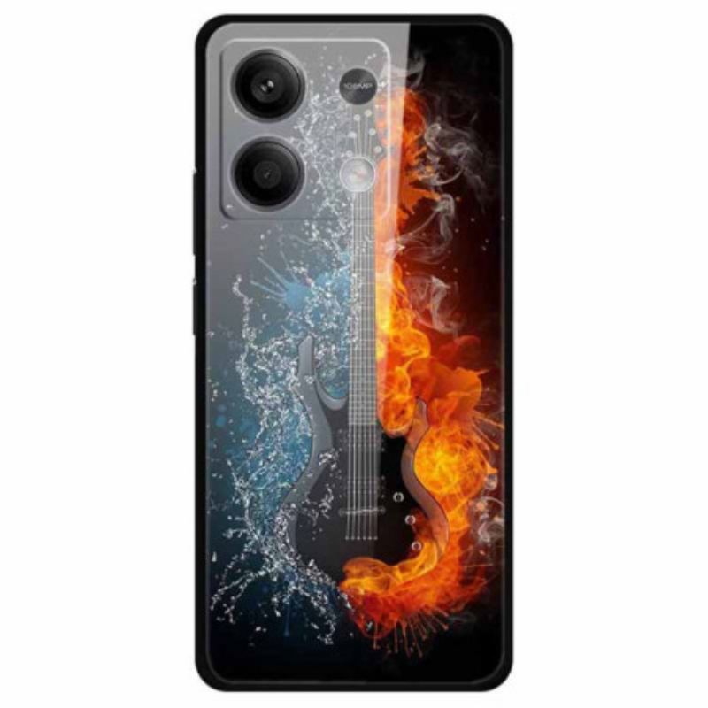 Maskica Za Xiaomi Redmi Note 13 5g Gitara Leda I Vatre Od Kaljenog Stakla