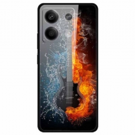 Maskica Za Xiaomi Redmi Note 13 5g Gitara Leda I Vatre Od Kaljenog Stakla