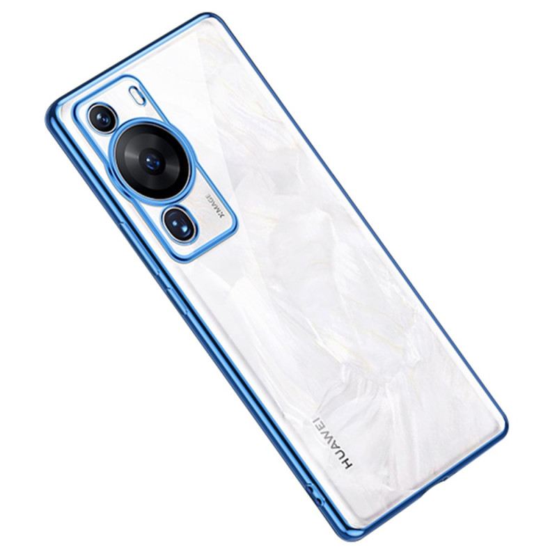 Maskica Huawei P60 Pro Transparent Metal Style Rubovi Sulada