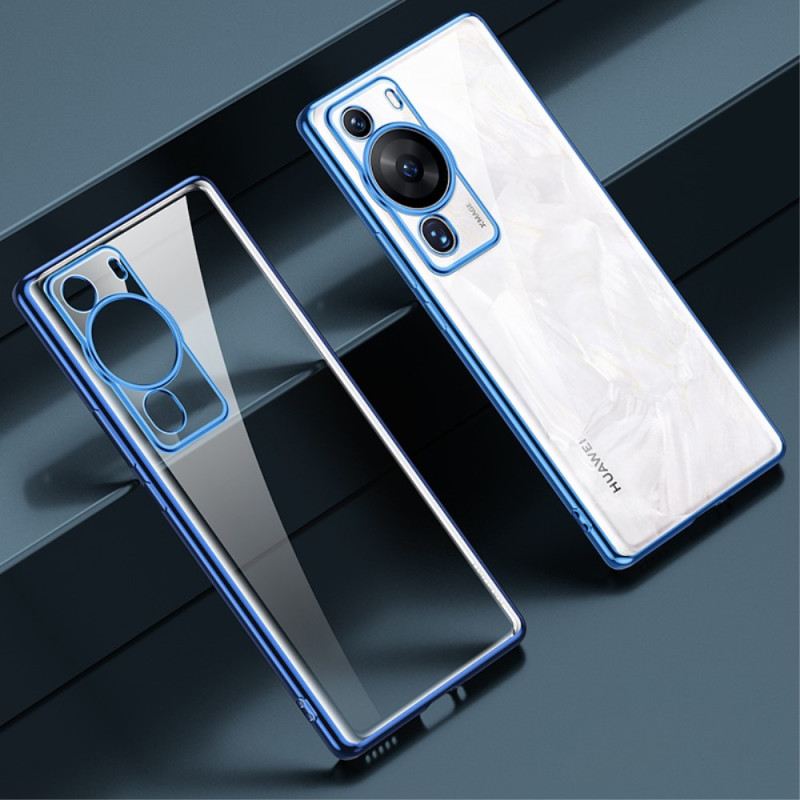 Maskica Huawei P60 Pro Transparent Metal Style Rubovi Sulada