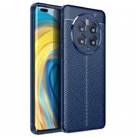 Maskica Huawei Mate 50 Pro Efekt Dvostruke Linije Litchi Kože