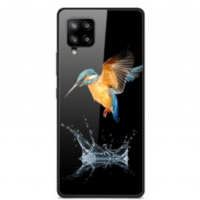 Maskica Samsung Galaxy A42 5G Crown Bird Kaljeno Staklo