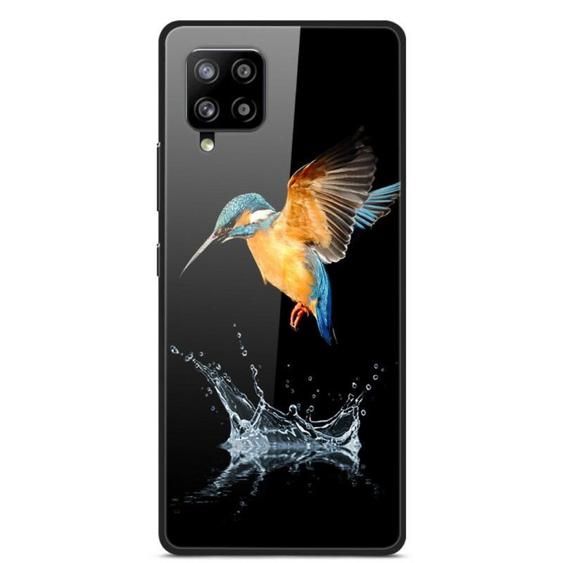 Maskica Samsung Galaxy A42 5G Crown Bird Kaljeno Staklo