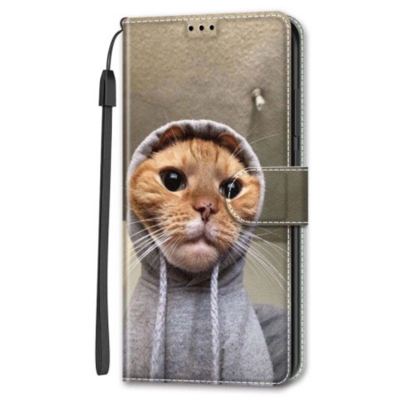 Flip Futrola Google Pixel 8 Pro Maskice Za Mobitele Yo Cat With Strap