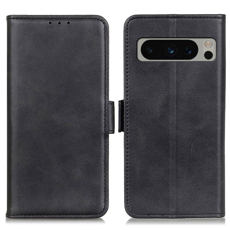 Kožna Futrola Google Pixel 8 Pro Kožni Stil S Dvostrukom Kopčom