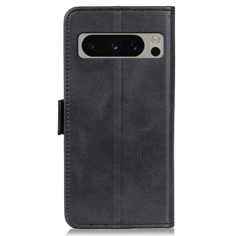 Kožna Futrola Google Pixel 8 Pro Kožni Stil S Dvostrukom Kopčom
