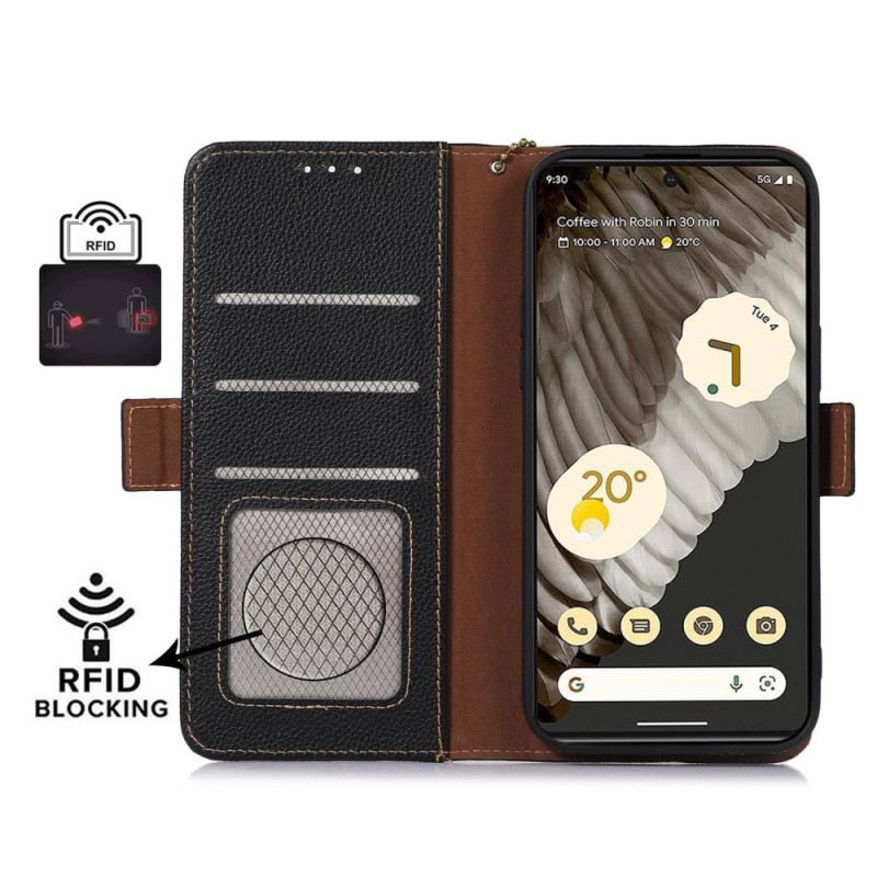 Kožna Futrola Google Pixel 8 Pro Prava Rfid Koža