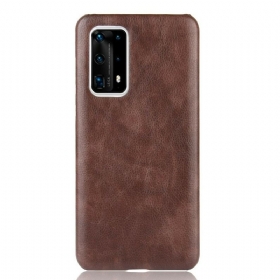 Maskica Huawei P40 Pro Plus Litchi Performance Leather Effect