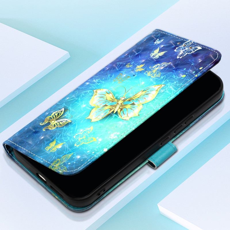 Kožna Futrola Oppo Reno 11 Pro 5g Zlatni Leptiri