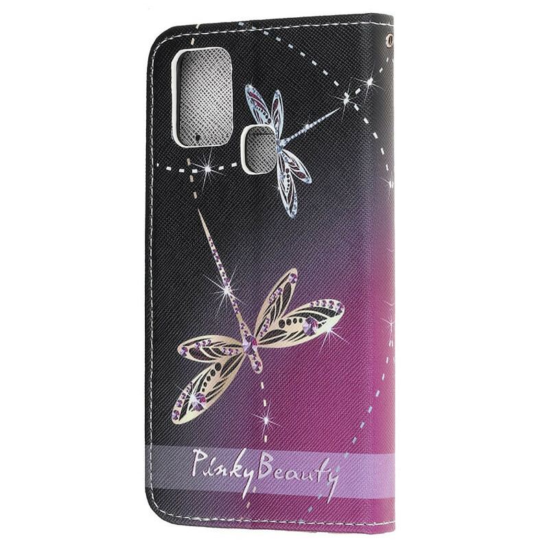 Futrola Samsung Galaxy A21s Dragonflies S Remenčićima