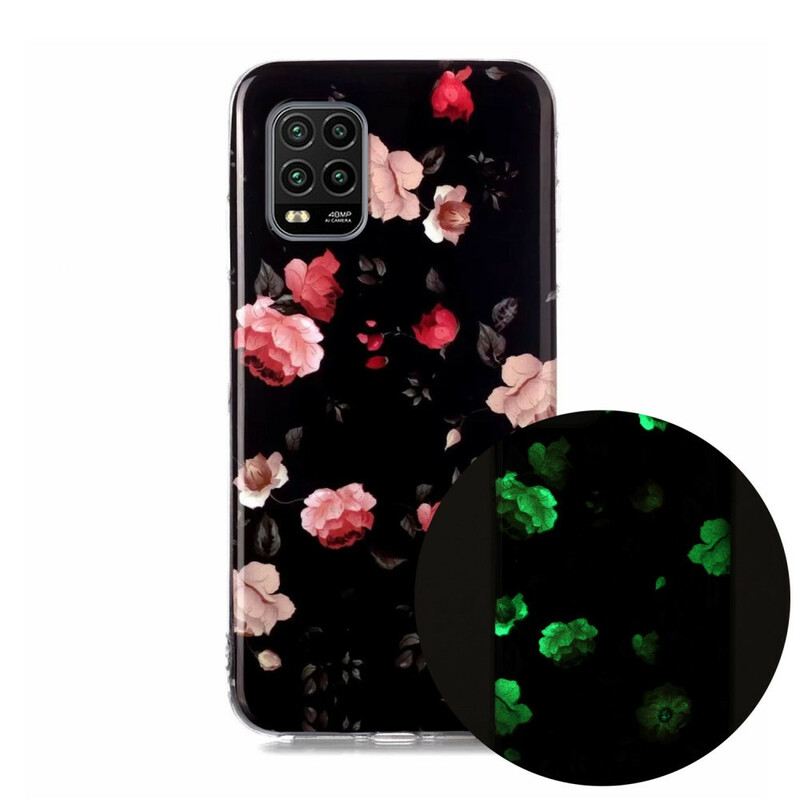 Maskica Xiaomi Mi 10 Lite Fluorescentne Cvjetnice