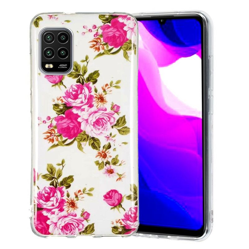 Maskica Xiaomi Mi 10 Lite Fluorescentno Cvijeće Slobode