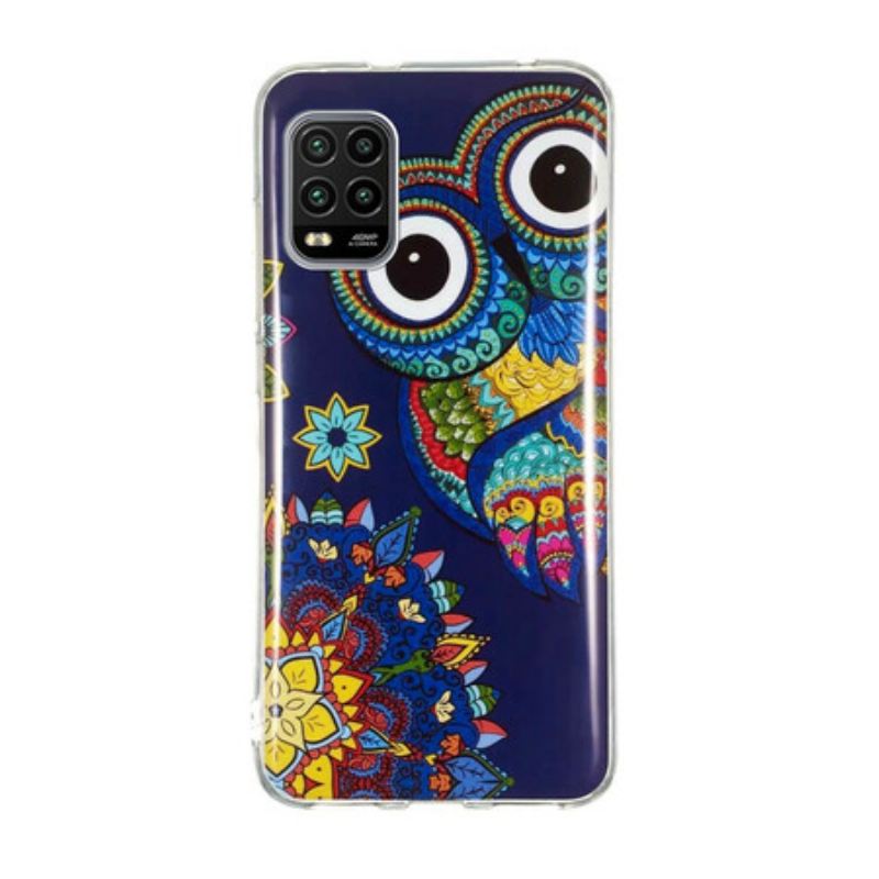 Maskica Xiaomi Mi 10 Lite Mandala Fluorescentne Sove