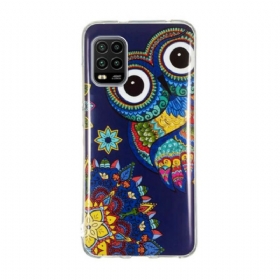 Maskica Xiaomi Mi 10 Lite Mandala Fluorescentne Sove