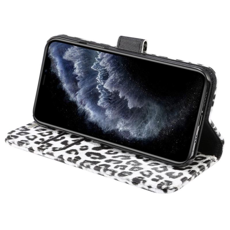 Futrola iPhone 14 Plus Stil Leopardove Kože