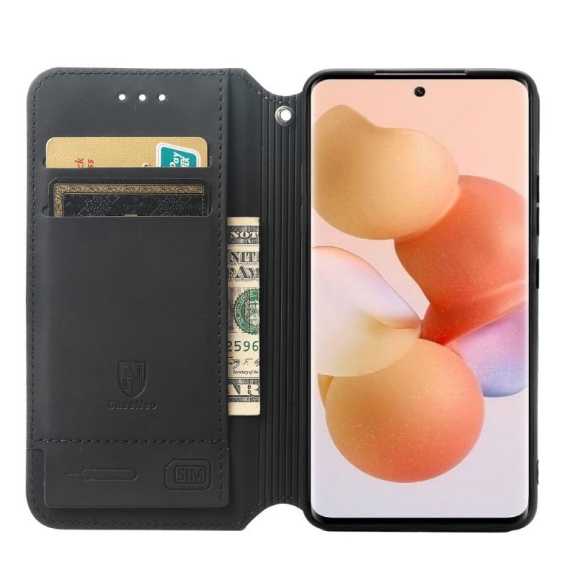 Flip Futrola Xiaomi 12 / 12X Kožna Futrola Caseneo Rfid Dizajn