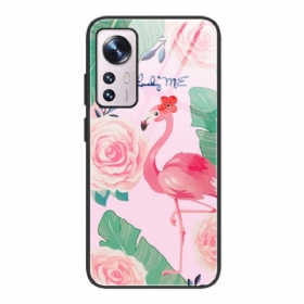 Maskica Xiaomi 12 / 12X Flamingo Kaljeno Staklo