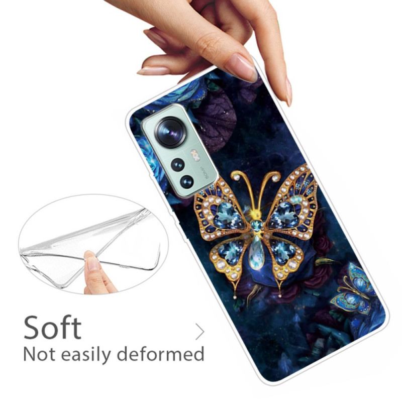 Maskica Xiaomi 12 / 12X Silikon Enchanted Butterfly