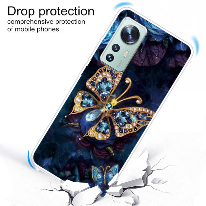 Maskica Xiaomi 12 / 12X Silikon Enchanted Butterfly