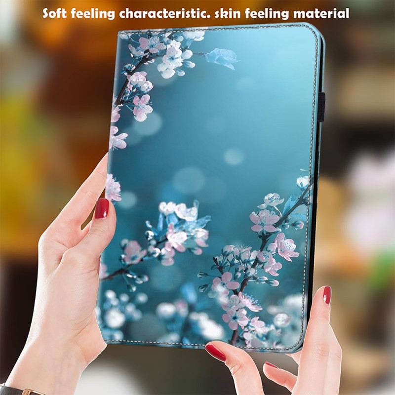 Kožna Futrola Samsung Galaxy Tab S9 Ultra Maskice Za Mobitele Cvjetovi Šljive