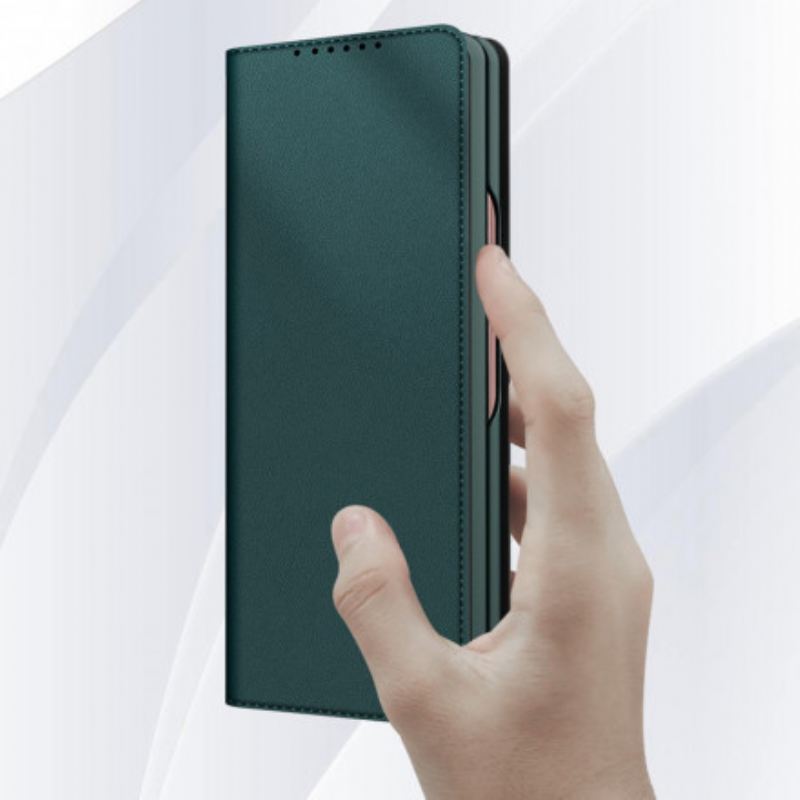 Flip Futrola Samsung Galaxy Z Fold 3 5G Kožna Futrola Skin-touch Split Koža