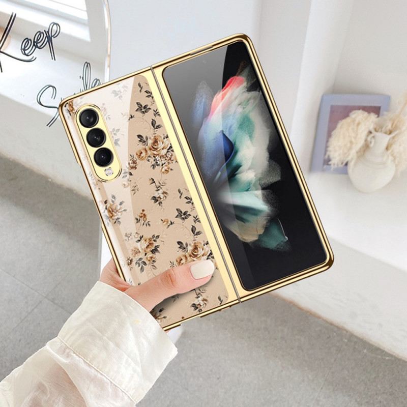 Maskica Samsung Galaxy Z Fold 3 5G Cvjetno Kaljeno Staklo