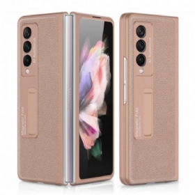 Maskica Samsung Galaxy Z Fold 3 5G Gkk Podrška Litchi Koža