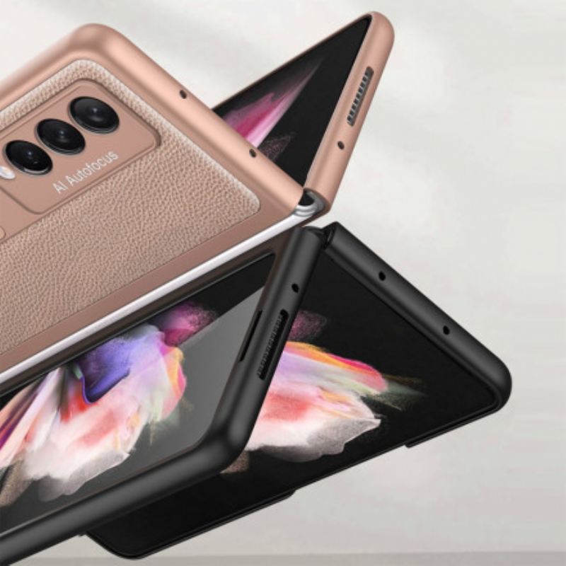 Maskica Samsung Galaxy Z Fold 3 5G Gkk Podrška Litchi Koža