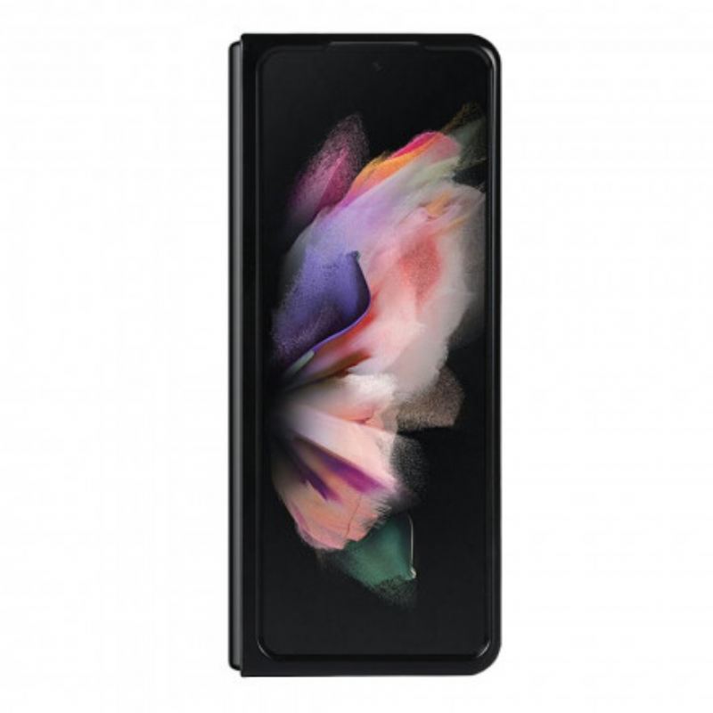 Maskica Samsung Galaxy Z Fold 3 5G Litchi Kožni Stalak