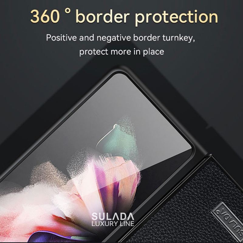 Maskica Samsung Galaxy Z Fold 3 5G Litchi Kožni Stil Sulada