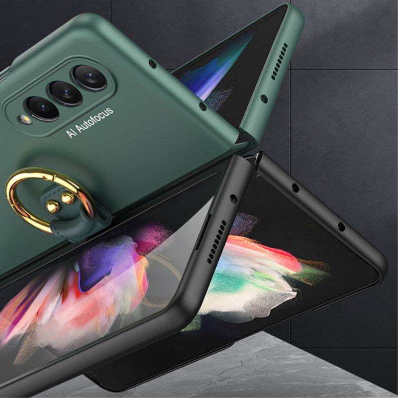 Maskica Samsung Galaxy Z Fold 3 5G Nosač Prstena I Zaštita Zaslona Gkk