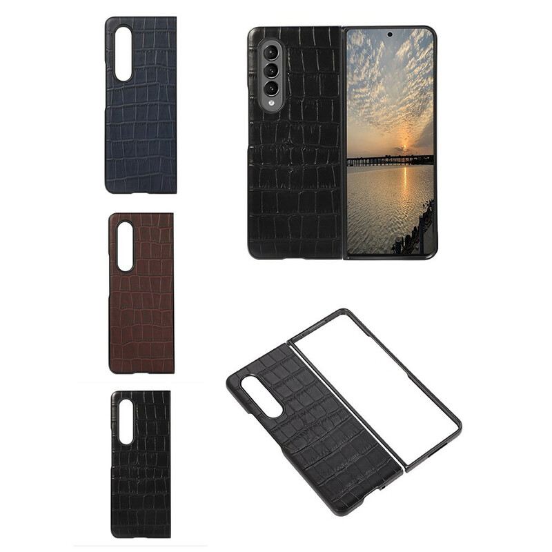 Maskica Samsung Galaxy Z Fold 3 5G Prava Krokodilska Koža