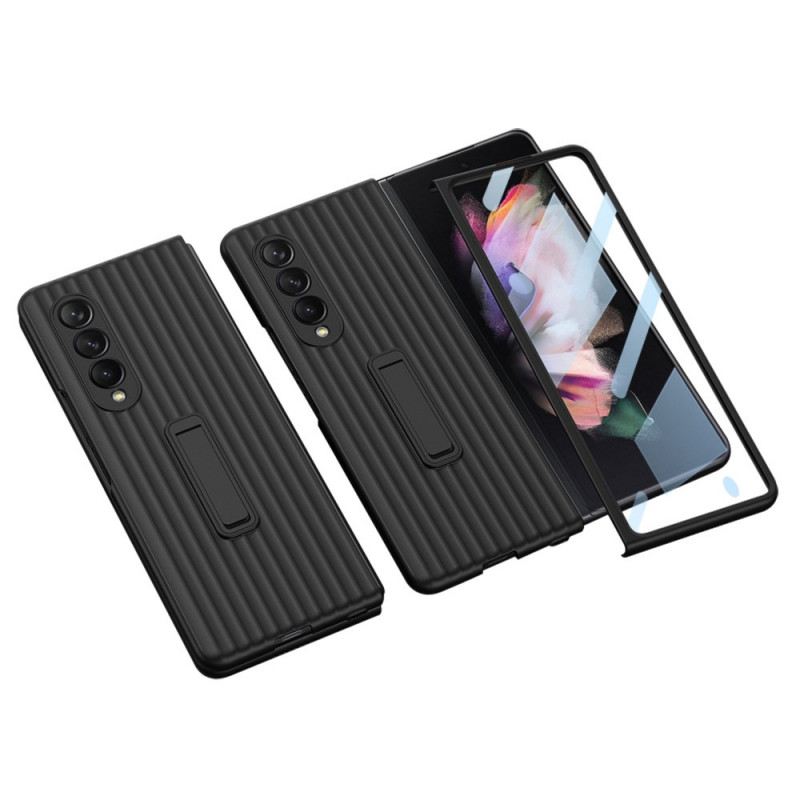 Maskica Samsung Galaxy Z Fold 3 5G Teksturirana Podloga I Zaštita Zaslona Gkk