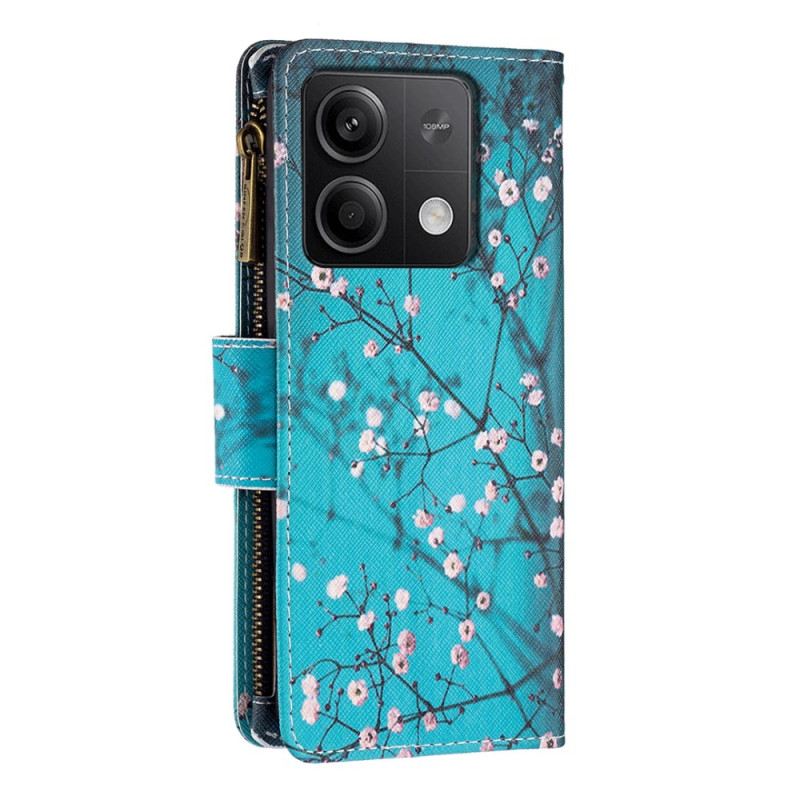 Kožna Futrola Xiaomi Redmi Note 13 4g Novčanik Plum Blossoms