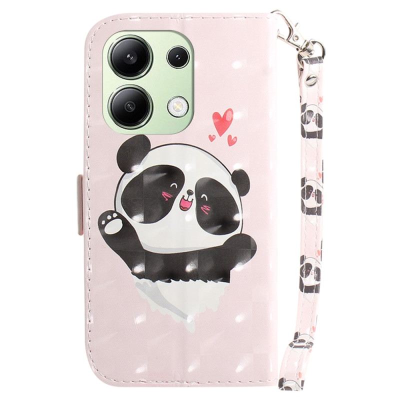 Kožna Futrola Xiaomi Redmi Note 13 4g Panda Love With Strap