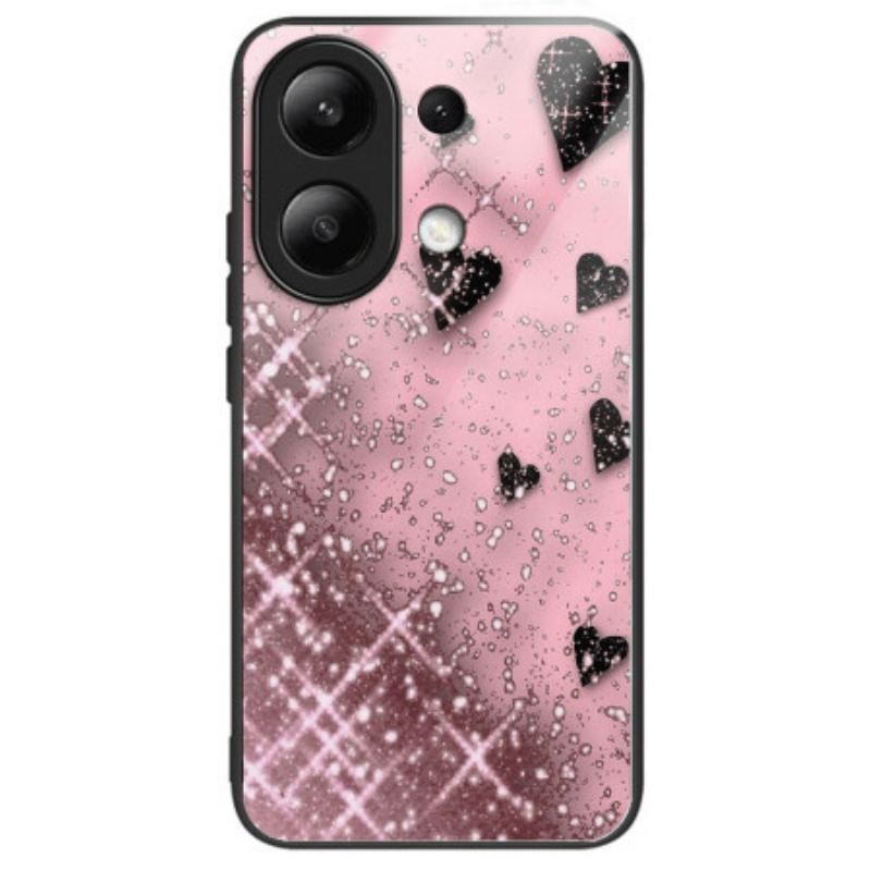 Maskica Za Xiaomi Redmi Note 13 4g Pink Love Kaljeno Staklo