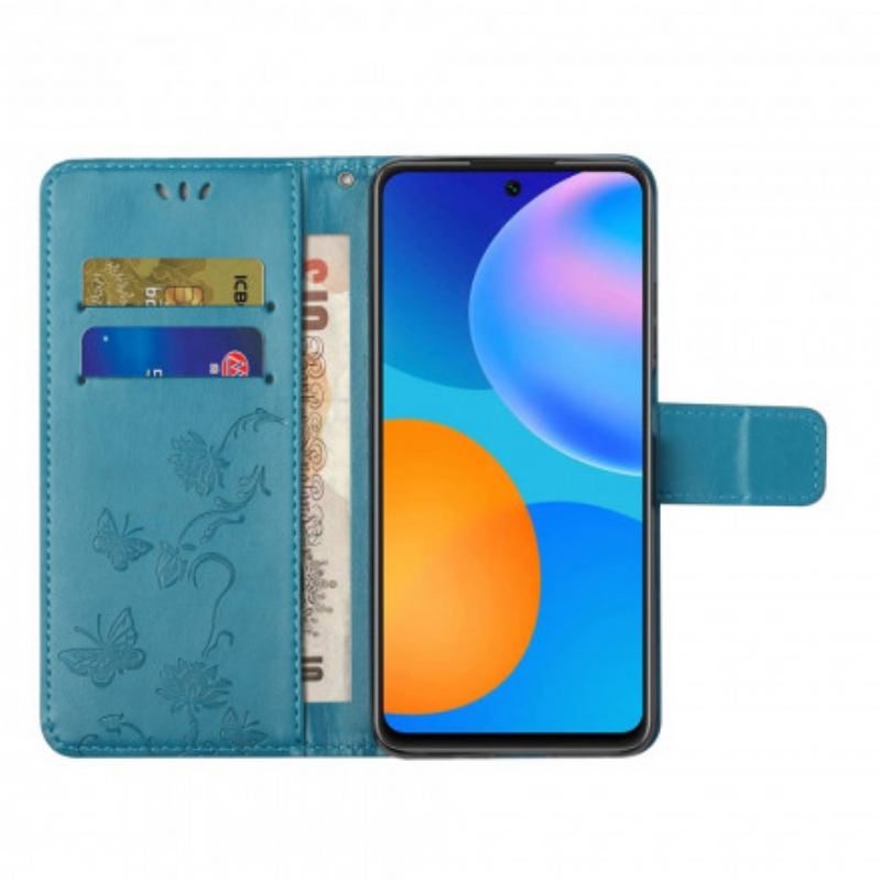 Kožna Futrola Xiaomi 11T / 11T Pro Tange Leptiri I Cvijeće